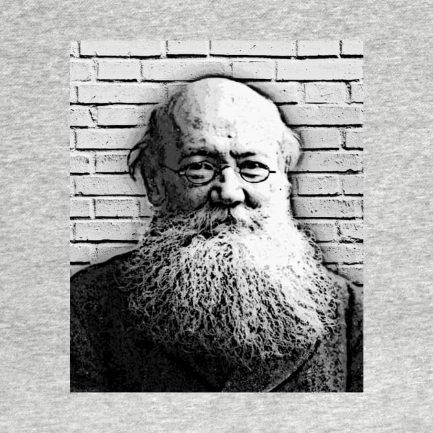 Peter Kropotkin Black And White Portrait | Peter Kropotkin Artwork by JustLit